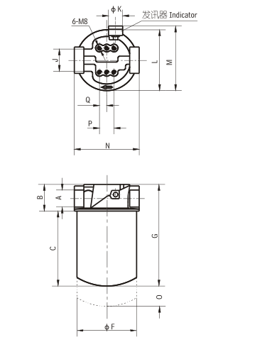 SP-10×10旋轉式管路過濾器